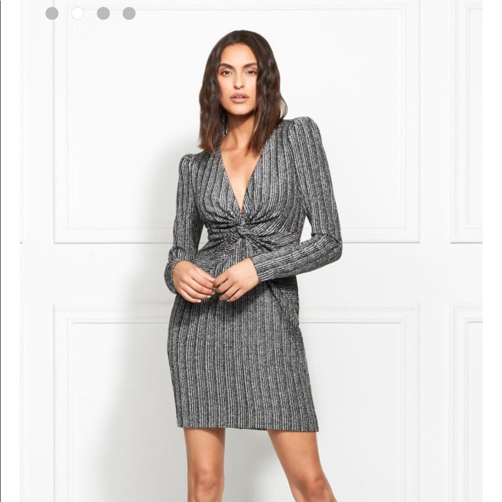 Rachel Zoe Poppy Metallic Stretch Mini Dress